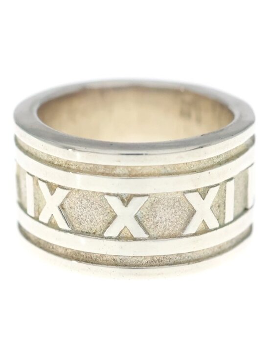 Tiffany & Co Ring 2003 Atlas Collection Curved Wide Band  Tiffany & Co Atlas Wide Ring Silver
